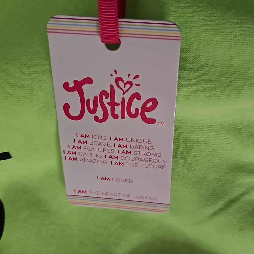 Justice Girls Hoodie Sweatshirt Green - Picture 6 of 6
